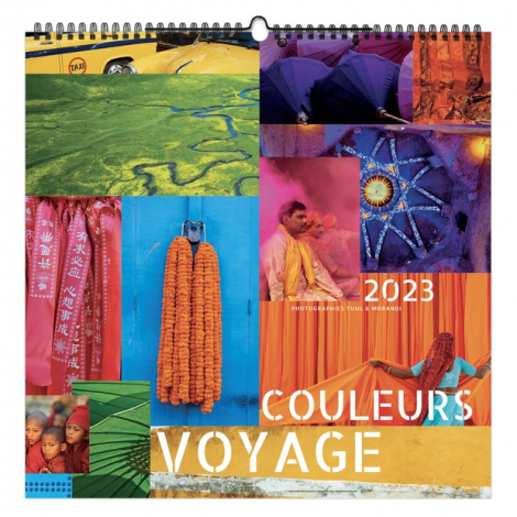 Calendrier illustré publicitaire - Couleurs Voyage