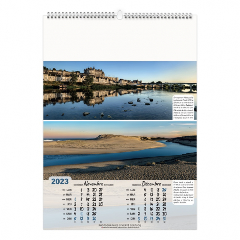 Calendrier illustré publicitaire - Paysages de France