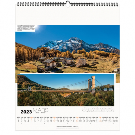 Calendrier illustré publicitaire - La France panoramique