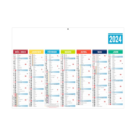 Calendrier bancaire personnalisable - ARLEQUIN