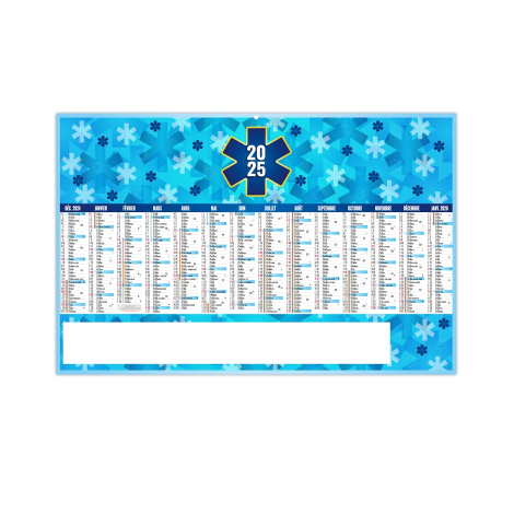 Calendrier bancaire publicitaire - CROIX BLEUE