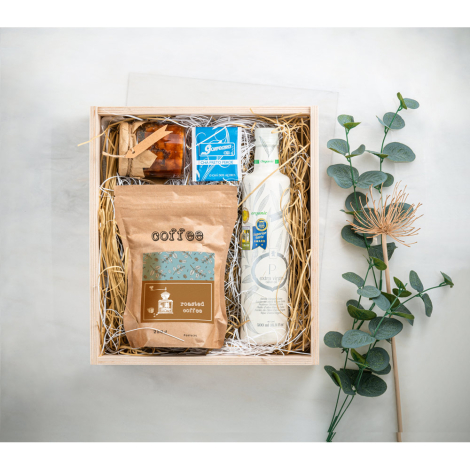 Coffret cadeau en bois 29x16x10 cm CLEAR M