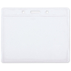 Porte-badge horizontal personnalisable 10x8 cm