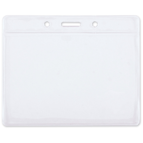 Porte-badge horizontal personnalisable 10x8 cm