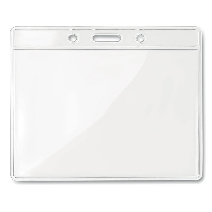 Porte-badge personnalisé 10x8 cm BADGY Transparent