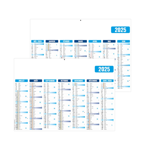 Calendrier bancaire publicitaire - Eco