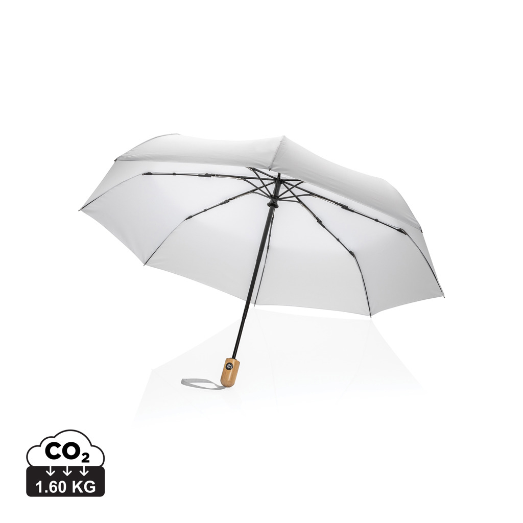 Parapluie personnalisé 21" rPET Impact Blanc