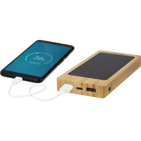 Batterie solaire personnalisée bambou 8000 mAh Alata