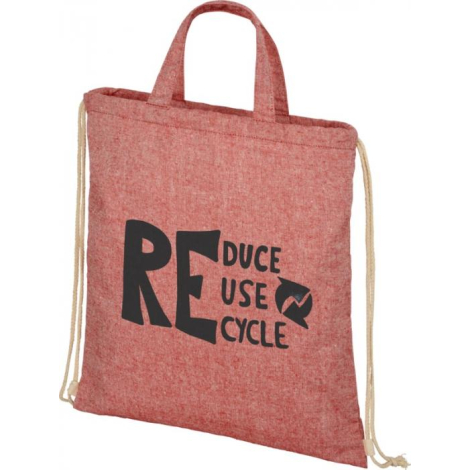 Sac publicitaire coton recyclé 210 g avec cordon Pheebs