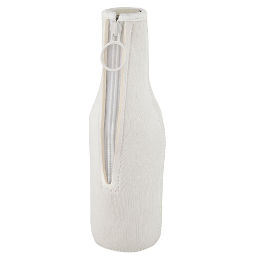 Manchon bouteille personnalisé néoprène recyclé Fris Blanc