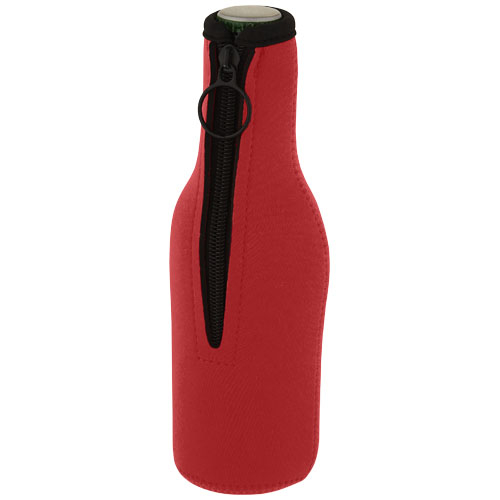 Manchon bouteille personnalisé néoprène recyclé Fris Rouge