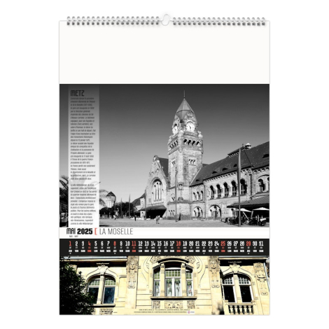 Calendrier illustré publicitaire - Patrimoine de France