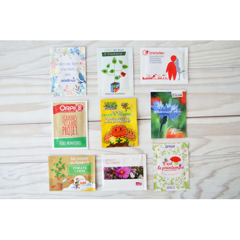 Sachet de graines promotionnel 60 x 80 mm Sachet de graines promotionnel 60 x 80 mm
