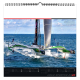 Calendrier illustré publicitaire - Voile sportive