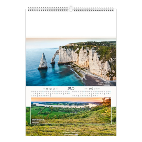 Calendrier illustré publicitaire - Paysages de France