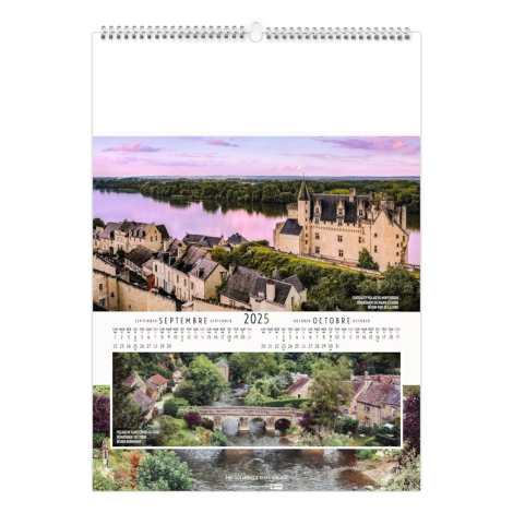 Calendrier illustré publicitaire - Paysages de France