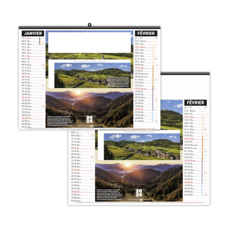Calendrier illustré publicitaire - ECO