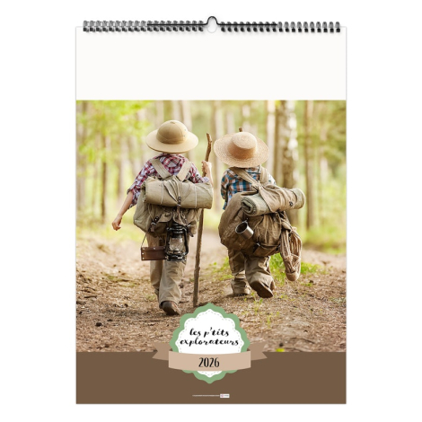 Calendrier illustré publicitaire - LES P'TITS EXPLORATEURS