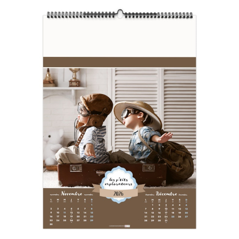 Calendrier illustré publicitaire - LES P'TITS EXPLORATEURS