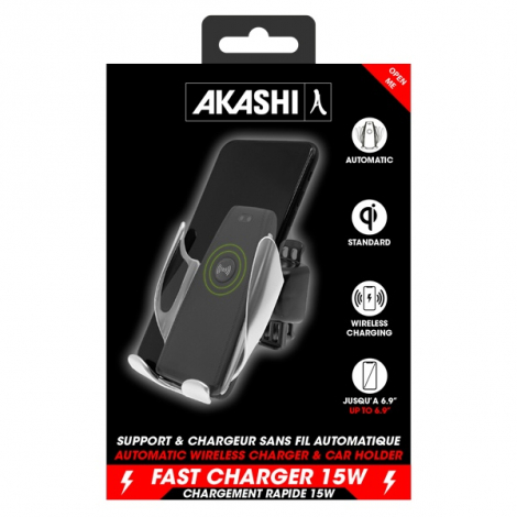 Chargeur personnalisé automatique à induction pour voiture 15 w