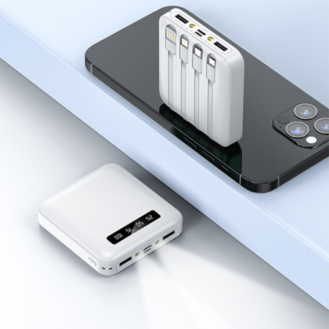 Powerbank 10 000 mAh personnalisable 4-en-1 HEIHO