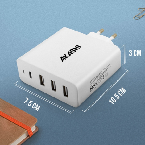 Chargeur publicitaire 60W 3USB-A + 1 TYPE C - YORIYOI