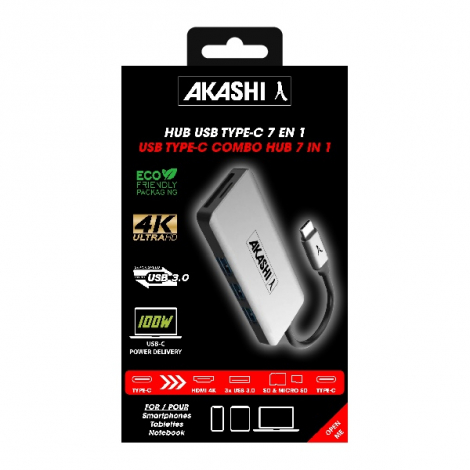 HUB publicitaire USB-C 60W/100W - NOSHUKU/HABU