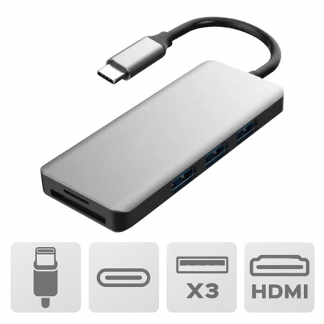 HUB publicitaire USB-C 60W/100W - NOSHUKU/HABU