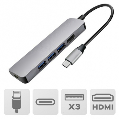 HUB publicitaire USB-C 60W/100W - NOSHUKU/HABU