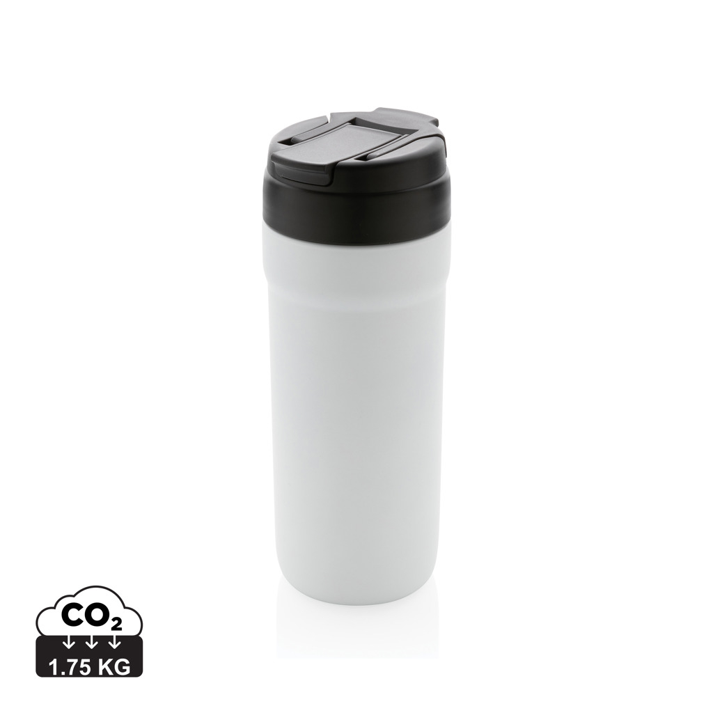 Bouteille promotionnelle 670ml avec couvercle à double fonction Blanc