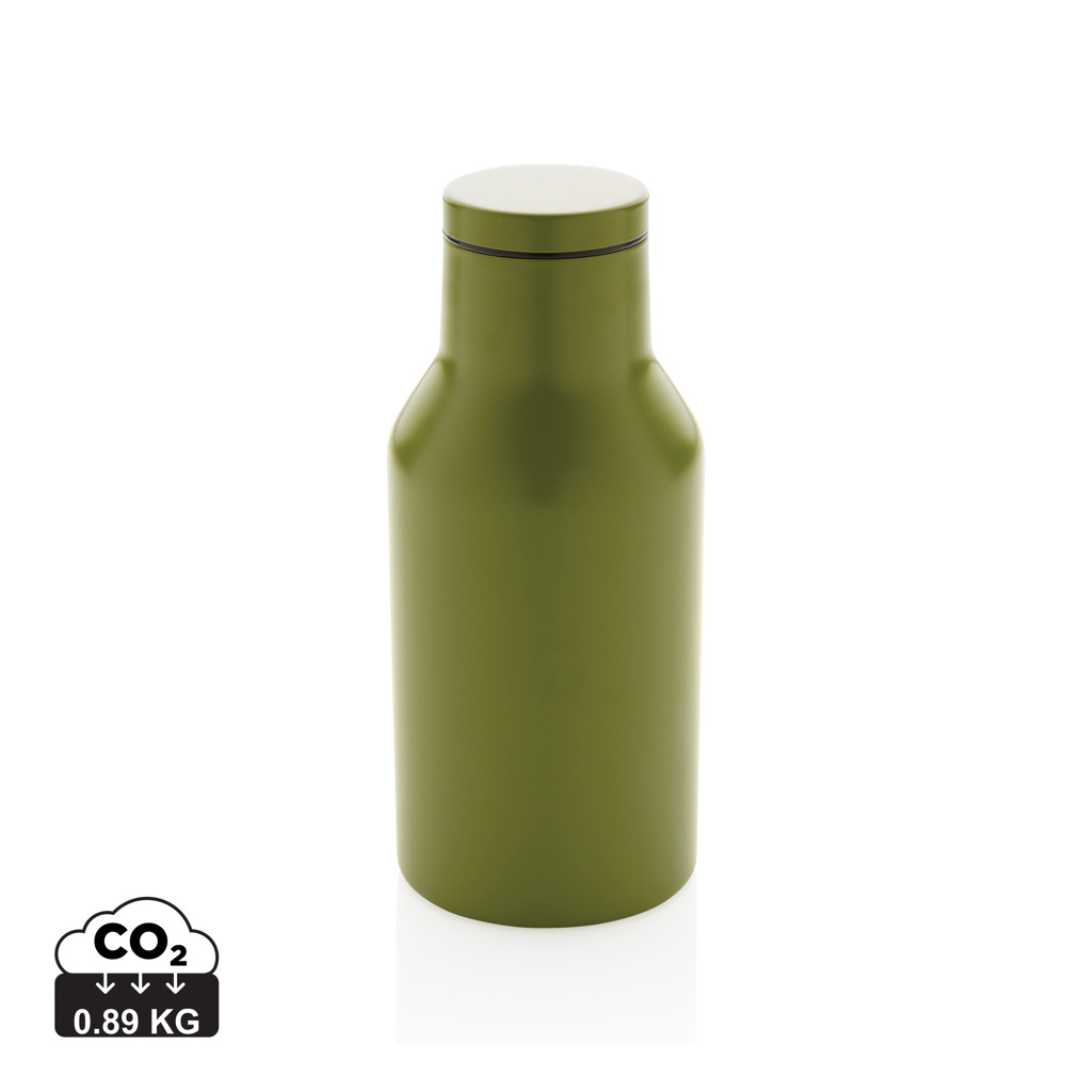 Bouteille isotherme personnalisée 300ml inox recyclé Vert