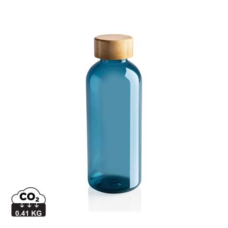 Bouteille 600ml personnalisée rPET couvercle bambou 