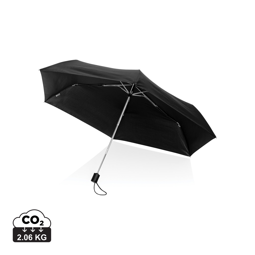 Parapluie personnalisé 20.5" auto Swiss Peak rPET Impact Noir