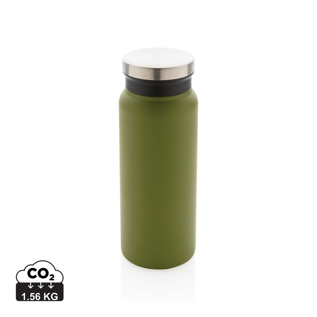 Bouteille isotherme personnalisée 600ml acier inox recyclé Vert