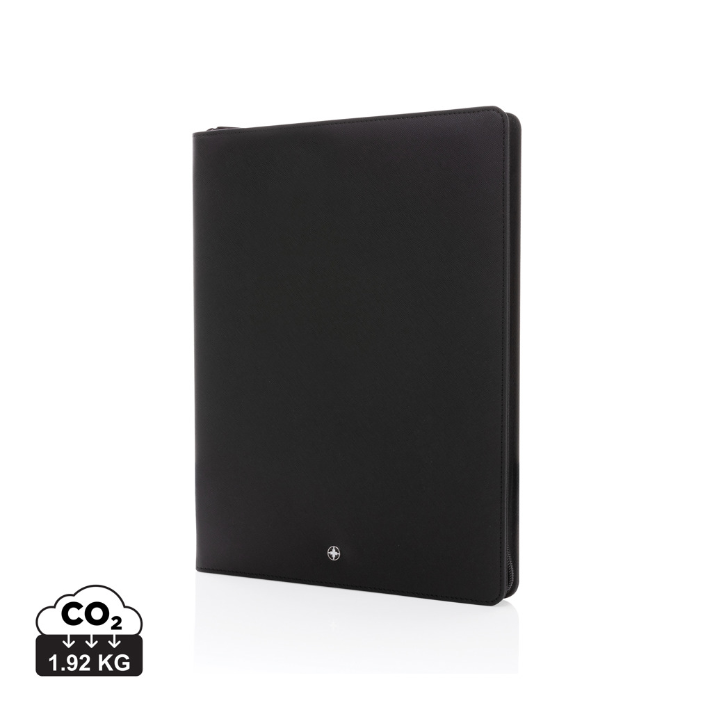 Conférencier A4 personnalisé Swiss Peak Heritage en rPU Noir
