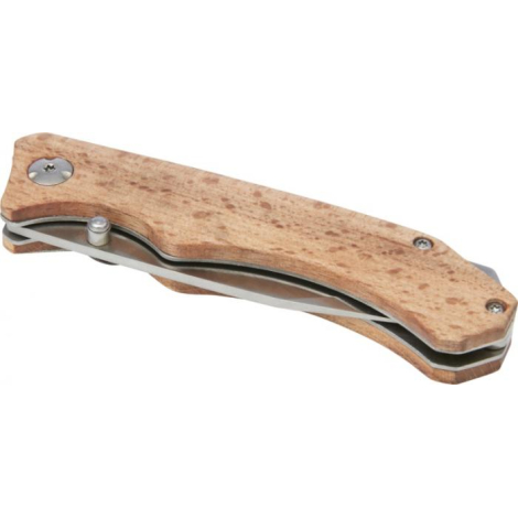 Couteau de poche personnalisé en bois avec clip de ceinture Dave
