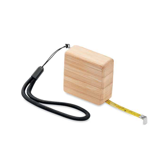 Mètre personnalisé en bambou 1m Bois
