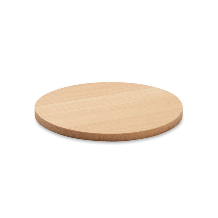 Sous-verre rond promotionnel en bambou Bois