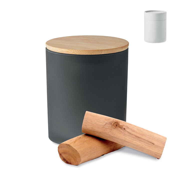 Bougie en cire végétale promotionnelle 200 gr Noir