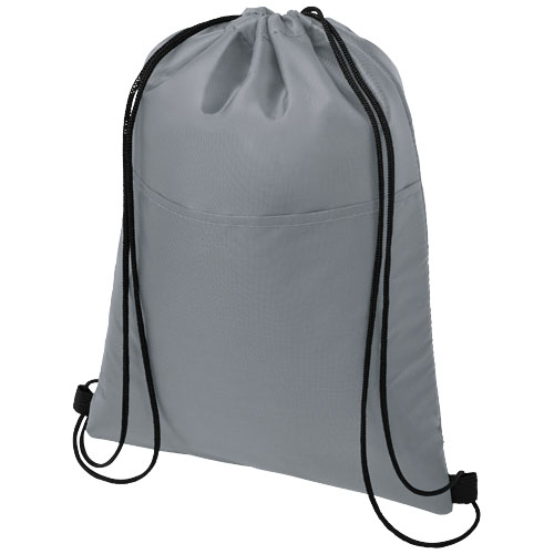 Sac à dos ficelle isotherme publicitaire 12 canettes Oriole Gris