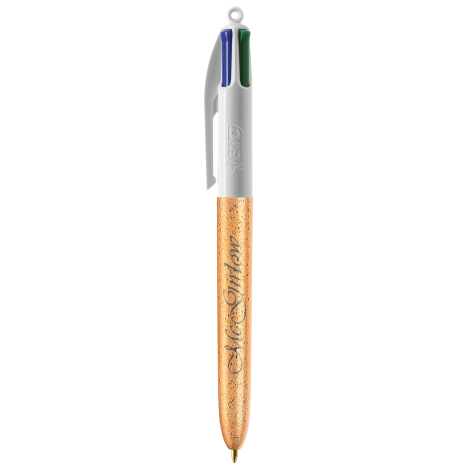 Stylo BIC® 4 Couleurs publicitaire Glacé avec Lanyard