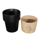 Tasse personnalisée céramique base en bois 150 ml