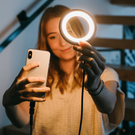 Lampe à selfie publicitaire portable Xoopar® Bily