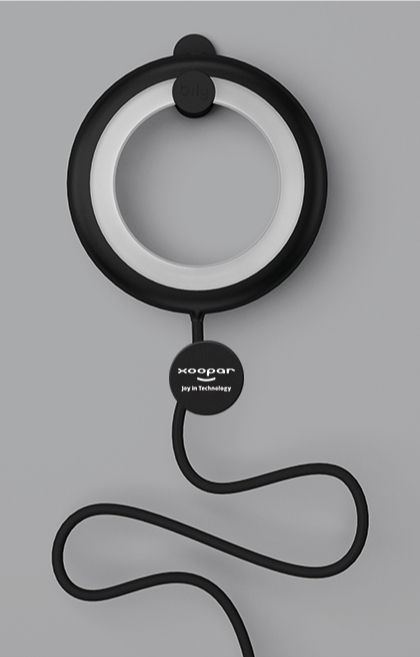 Lampe à selfie publicitaire portable Xoopar® Bily Gris