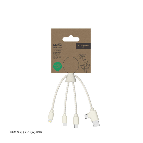 Cable de charge personnalisé Xoopar® Mr Bio