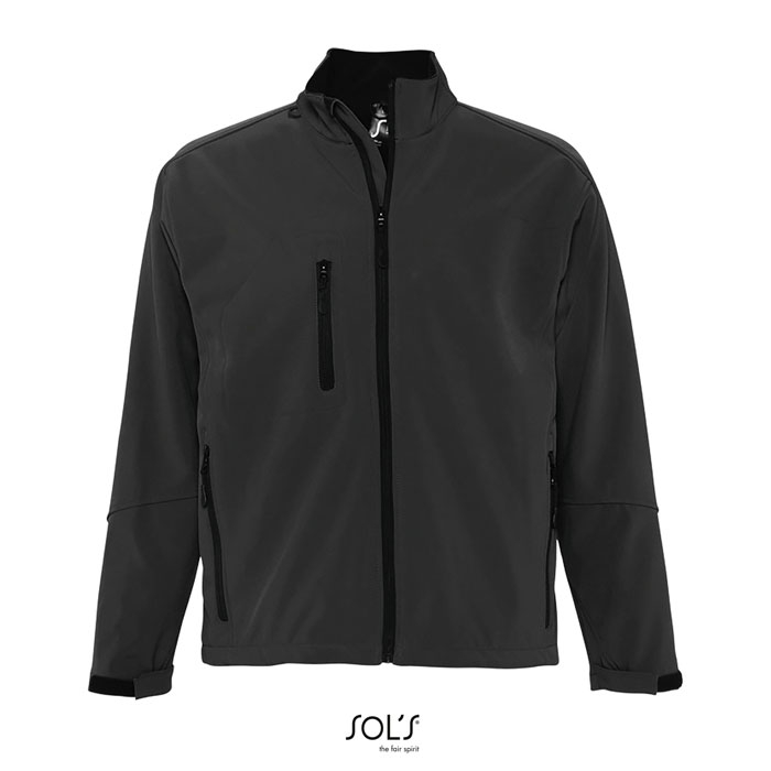 Veste softshell personnalisée homme RELAX Anthracite