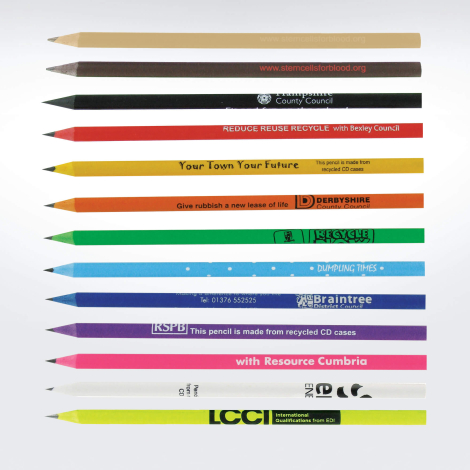 Crayon à papier Publicitaire Rond 8,7 cm Eco Pantone - CADOETIK