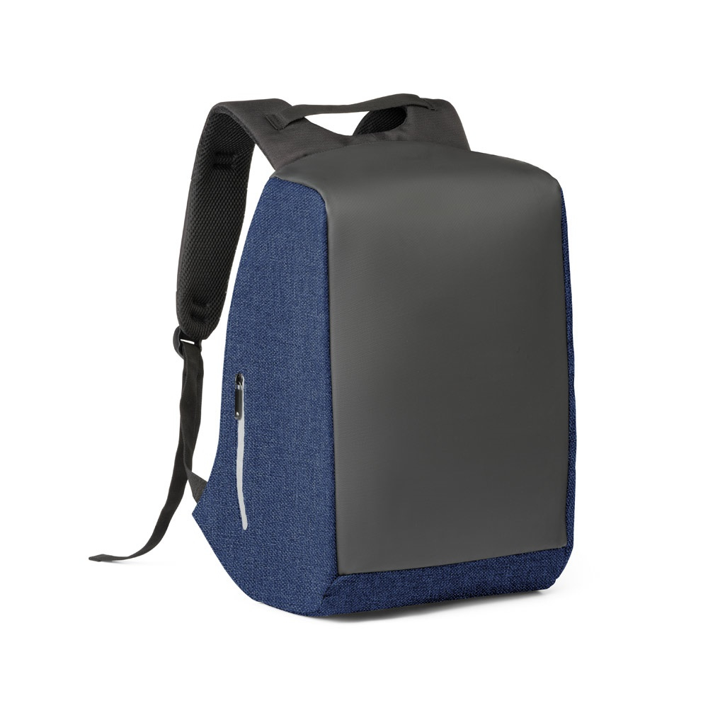 Sac à dos publicitaire antivol pour ordinateur Bleu