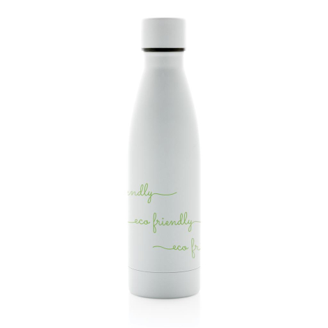 Bouteille isotherme publicitaire en inox recyclé 500 ml