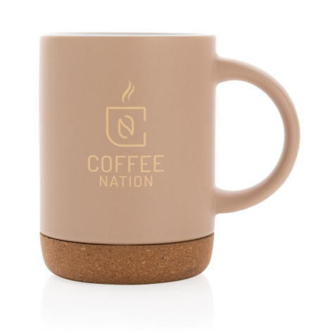 Mug mat publicitaire base en liège 280 ml